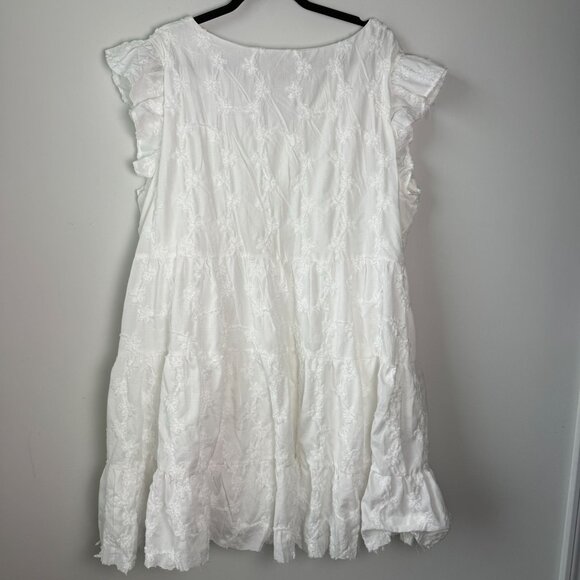 Baltic Born Dress NWT Kayla Button Up Short Off White Size 1XL - Picture 5 of 10